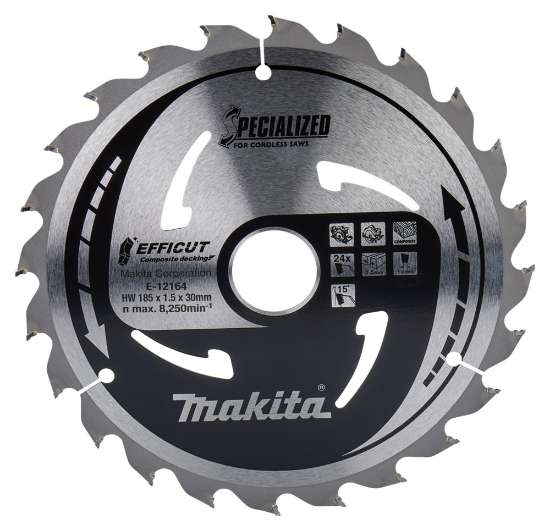 Afbeeldingen van Makita HM Zaagb Effi Compo 185x30x24T E-12164