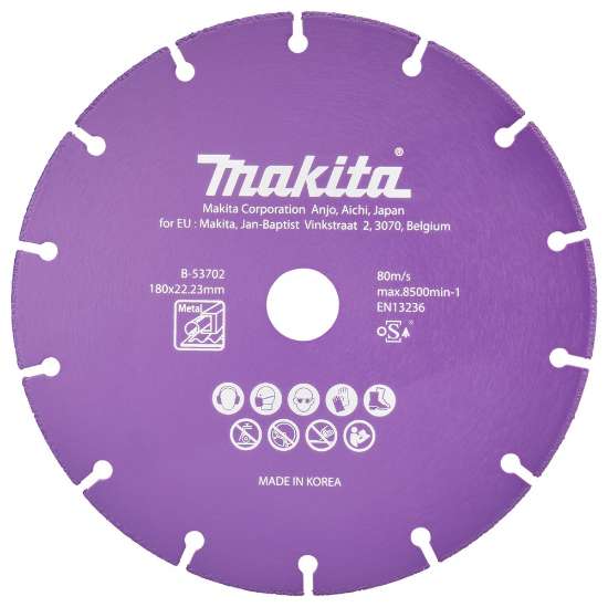 Afbeeldingen van Makita Doorslijps. diam 180x1,3mm met B-53702