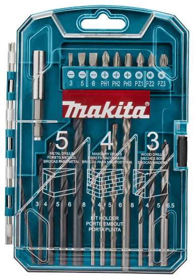 Afbeeldingen van Makita Boren/Schroefbit Set 22-Delig P-44002