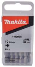Afbeeldingen van Makita schroefbit Torsion - PH2 50mm - 10 stuks 