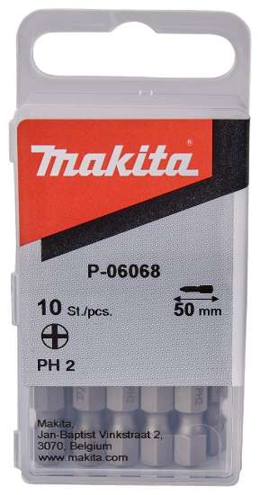 Afbeeldingen van Makita schroefbit Torsion - PH2 50mm - 10 stuks 