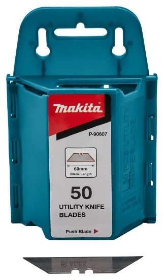 Afbeeldingen van Makita Reservemes P-90607 - voor klapmes P-90582 - 50 stuks