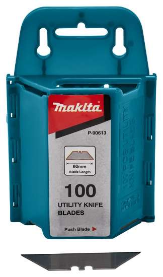 Afbeeldingen van Makita Reservemes P-90613 - geschikt voor klapmes P-90582 - 100 stuks