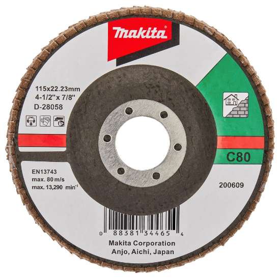 Afbeeldingen van Makita Lamellenschijf D-28058 - Ø115mm - C80 
