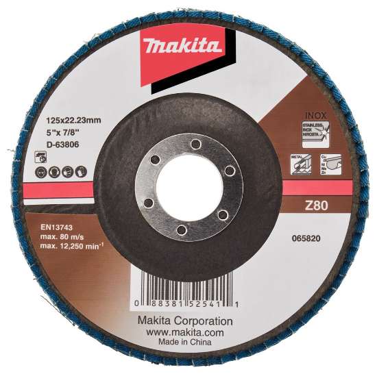 Afbeeldingen van Makita Lamellenschijf D-63806-10 - Ø125mm - Z80 10 stuks