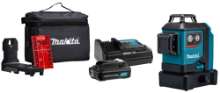 Afbeeldingen van Makita kruislijnlaser SK700DX - rode laser 12V-Max 1x 2.0Ah accu - Inclusief lader in doos