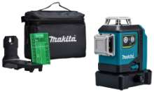 Afbeeldingen van Makita Zelfnivellerende kruislijnlaser SK700GD - groene laser 12V-Max - Zonder accu's en oplader in doos