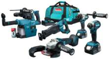 Afbeeldingen van Makita DLX5069TX1 LXT 18 V combiset voor allround tot zwaar boor, schroef, zaag en slijpwerk