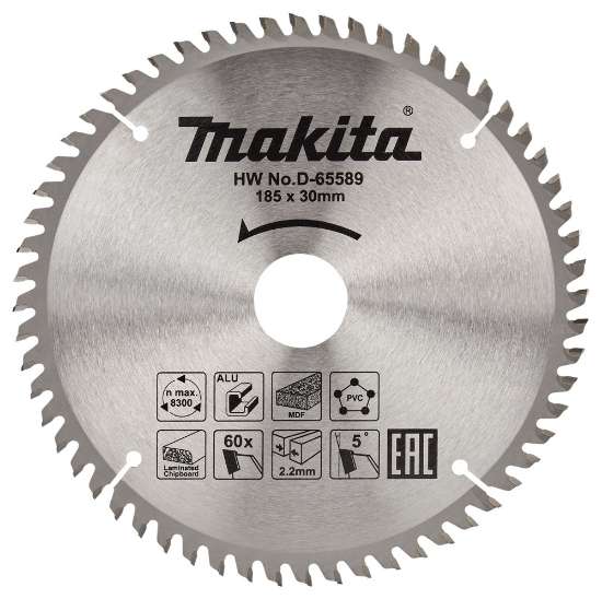 Afbeeldingen van Makita Zaagb multi 185x30 60T 5g D-65589