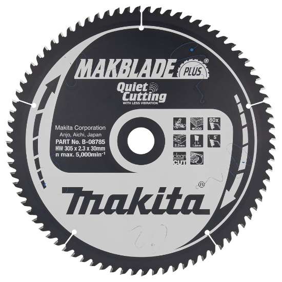 Afbeeldingen van Makita Zaagb Hout 305x30x80T 5G B-08785