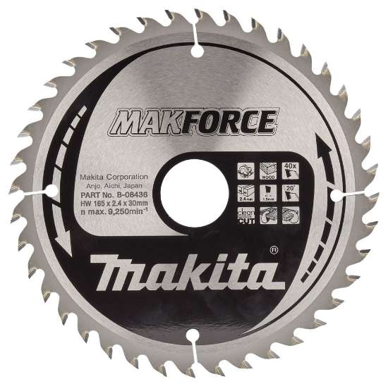 Afbeeldingen van Makita Zaagb Hout 165x30x40T 20G B-08436
