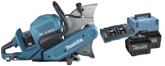 Afbeeldingen van Makita doorslijper CE001GL204 - XGT40 MAX 2x8.0Ah accu 355mm - inclusief duo-snellader in Mbox