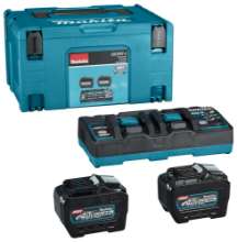 Afbeeldingen van Makita accu laadsysteem startset DC40RB - 2x8,0Ah accu - met duo snellader in Mbox 