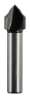 Afbeeldingen van Makita V-groeffrees - Ø12,7x12,7mm 90° - schacht Ø8mm 2 beitels