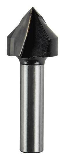 Afbeeldingen van Makita V-groeffrees - Ø19x16mm 90° - schacht Ø8mm 2 beitels