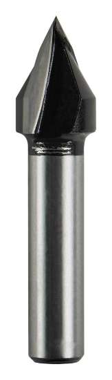 Afbeeldingen van Makita V-groeffrees - Ø12,7x16mm 60° - schacht Ø8mm 2 beitels