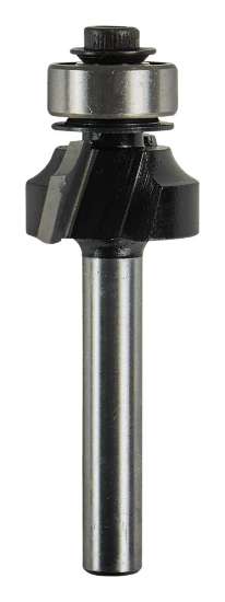Afbeeldingen van Makita afrondfrees - Ø19x9,5mm radius 3,2mm met kogellager - schacht Ø6mm 2 beitels