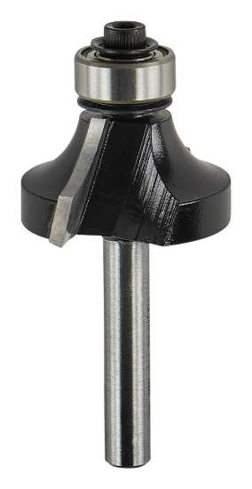 Afbeeldingen van Makita afrondfrees - Ø28,6x14,5mm radius 7,9mm met kogellager - schacht Ø6mm 2 beitels