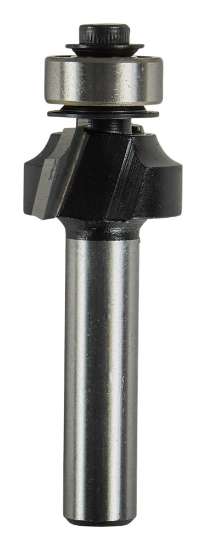 Afbeeldingen van Makita afrondfrees - Ø19x9,5mm radius 3,2mm met kogellager - schacht Ø8mm 2 beitels