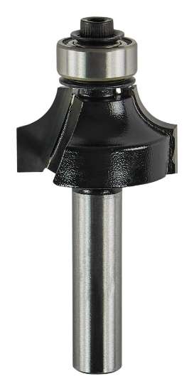 Afbeeldingen van Makita afrondfrees - Ø25,4x13,5mm radius 6,4mm met kogellager - schacht Ø8mm 2 beitels