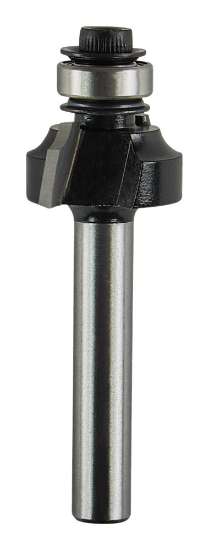 Afbeeldingen van Makita kwartrondfrees - Ø17,0x8mm radius 2,3mm met kogellager - schacht Ø6mm 2 beitels