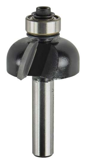 Afbeeldingen van Makita holprofielfrees - Ø28,6x12,7mm radius 7,9mm met kogellager - schacht Ø8mm 2 beitels