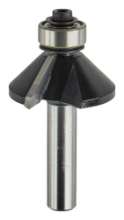 Afbeeldingen van Makita fasefrees - Ø30,2x12,7mm 45° met kogellager - schacht Ø8mm 2 beitels