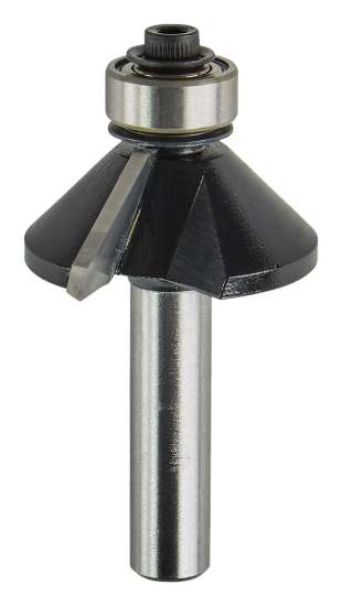 Afbeeldingen van Makita fasefrees - Ø30,2x12,7mm 45° met kogellager - schacht Ø8mm 2 beitels