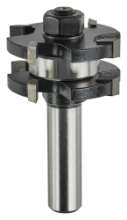 Afbeeldingen van Makita groef/veerfrees - Ø41x19mm met kogellager - schacht Ø12mm 4 beitels