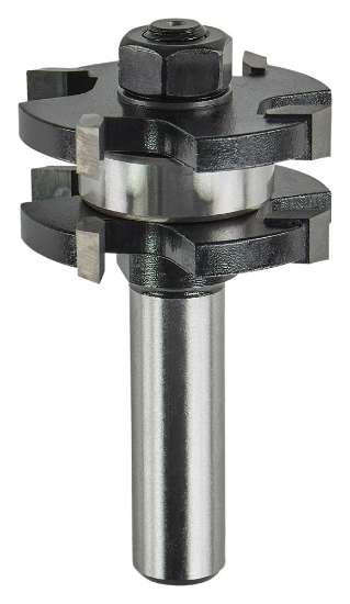 Afbeeldingen van Makita groef/veerfrees - Ø41x19mm met kogellager - schacht Ø12mm 4 beitels