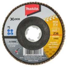 Afbeeldingen van Makita schuurschijf X-LOCK - Ø125mm - korrel 36 