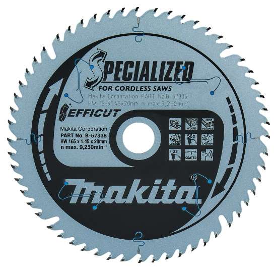 Afbeeldingen van Makita Zaagb Hout 165X20X1,6 56T B-57336