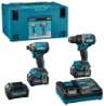Afbeeldingen van Makita combset DK0198G201 - 40V Max 2x2.5Ah accu - inclusief oplader in Mbox