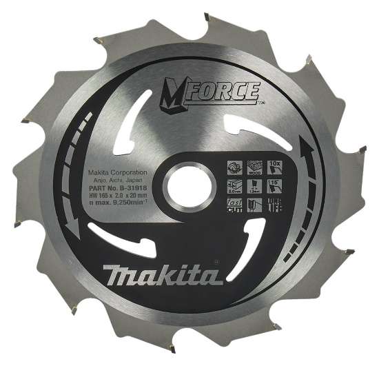 Afbeeldingen van Makita Zaagb Hout 165x20x10T 15G B-31918