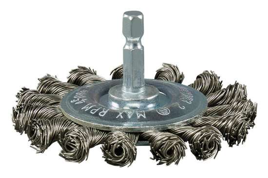 Afbeeldingen van Makita Rondborstel 1/4"x75mm RVS D-76716