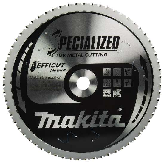 Afbeeldingen van Makita afkortzaagblad E-12049 - Ø305x25,4x2,0mm 63 tands 0° - voor metaal