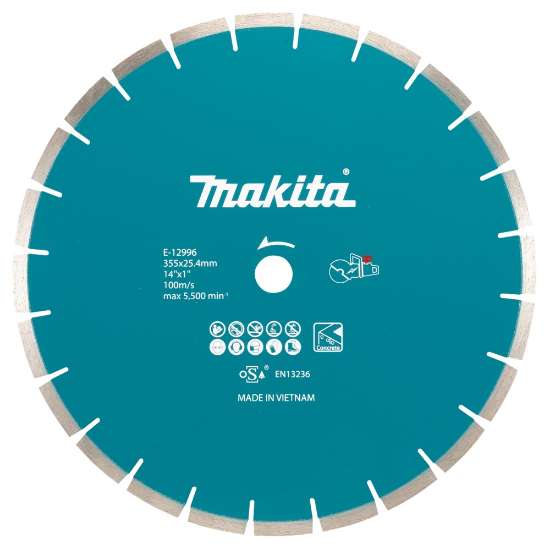 Afbeeldingen van Makita diamantschijf - Ø355x2,8x25,4mm