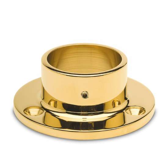 Afbeeldingen van G-Fittings Wand en vloer flens - Ø19mm - messing design 