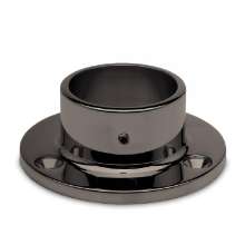 Afbeeldingen van G-Fittings Wand en vloer flens - Ø25,4mm - antraciet zwart design Wanddikte 1" 