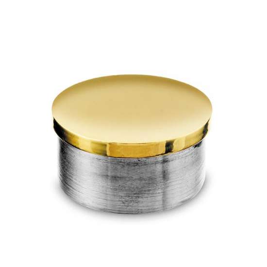 Afbeeldingen van G-Fittings Eindkap - Ø19mm - Vlak messing design 