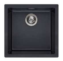 Afbeeldingen van Reginox Spoelbak Amsterdam 40 - 40x40 - Onderbouw/Opbouw Pure Black 