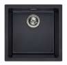 Afbeeldingen van Reginox Spoelbak Amsterdam 40 - 40x40 - Onderbouw/Opbouw Pure Black 