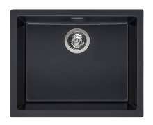 Afbeeldingen van Reginox Spoelbak Amsterdam 50 - 50x40 - Onderbouw/Opbouw Pure Black 