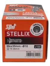 Afbeeldingen van Spit  Stellix hollewandplug met schoef - M6x35mm - 100 stuks