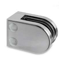 Afbeeldingen van G-Fittings glasklem Berta - plat - RVS design