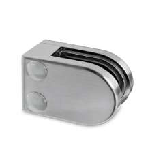 Afbeeldingen van G-Fittings - glasklem Amarentia - plat - RVS design zamak