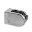 Afbeeldingen van G-Fittings - glasklem Amarentia - plat - RVS design zamak