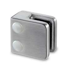 Afbeeldingen van G-Fittings glasklem Sjanoek - plat - RVS 304