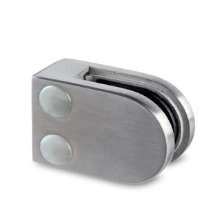 Afbeeldingen van G-Fittings glasklem Amarentia - plat - RVS 304