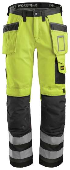 Afbeeldingen van High Visibility Broek met holsterpockets, Klasse 2